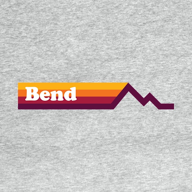 Bend Oregon Retro Design by PodDesignShop